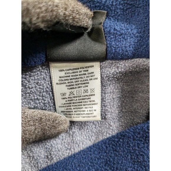 Patagonia Capilene Pullover Mens Large Fleece Zip Mock Sweater Made In USA Gray - Picture 4 of 12
